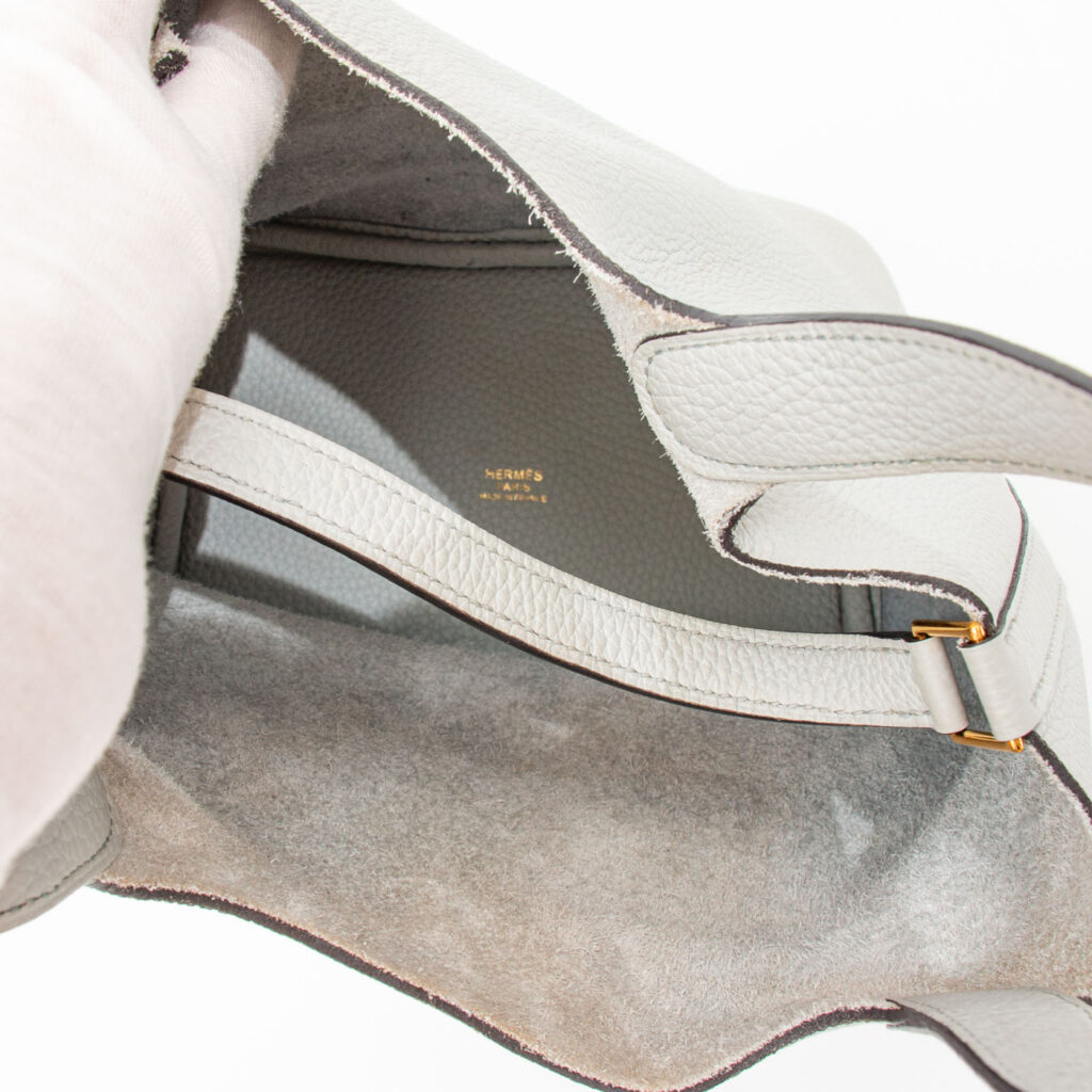 Hermès Tasche Picotin 18 Pm Taurillon Clemence Bleu Pale Mit Goldener Hardware 2021