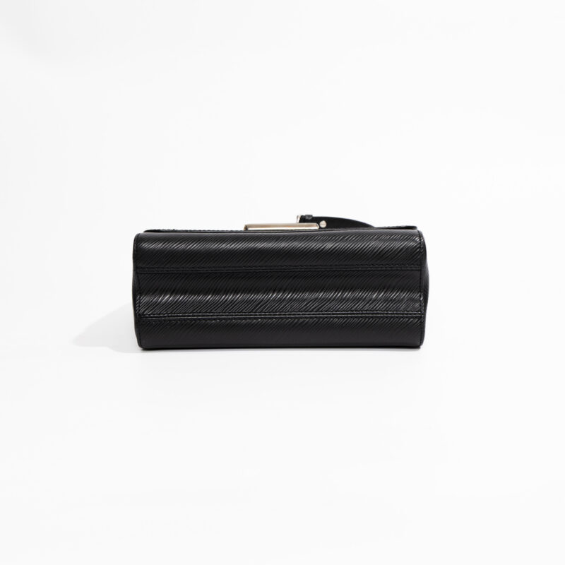 Louis Vuitton Twist Epi Leather Handbag Black with Silver Hardware – Image 5