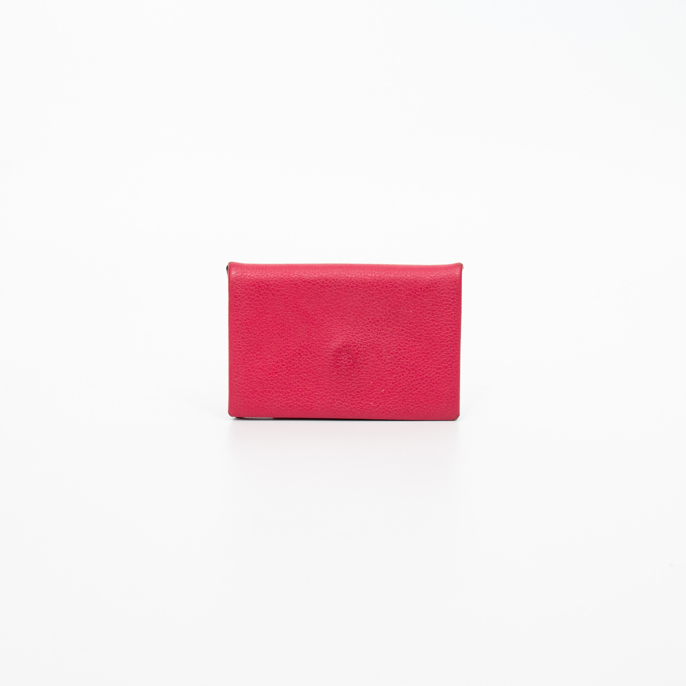 Tarjetero Hermès Calvi de piel rosa – Imagen 3