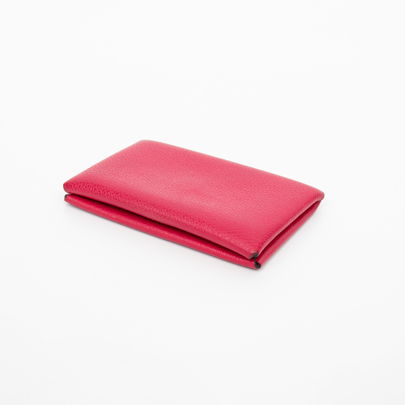 Tarjetero Hermès Calvi de piel rosa – Imagen 4