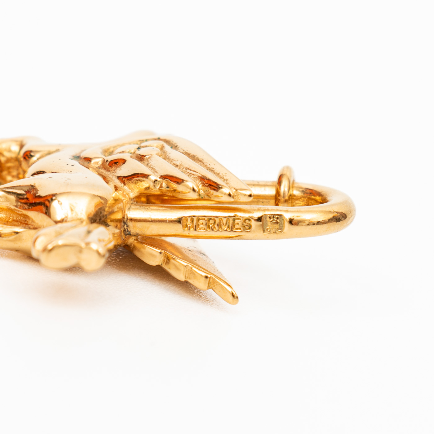 Breloque Hermès Cadena Lock Pégase en métal doré – Image 4
