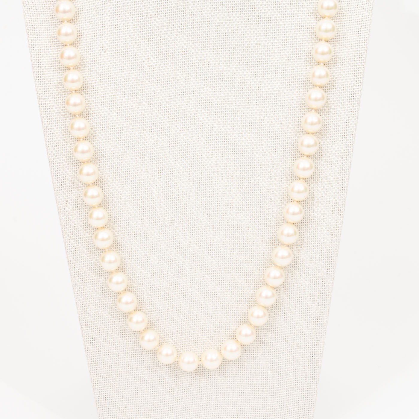 Collier de perles Christian Dior, blanc et argent, 63 cm – Image 2